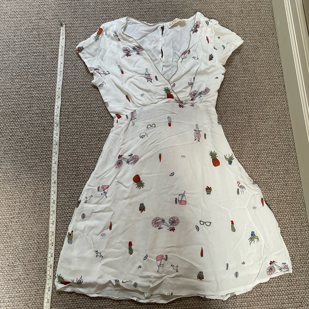 White mini dress